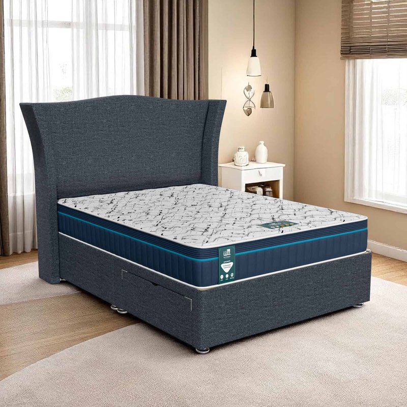 Ascot Maxcoil Divan - Ascot Coal, Single 90 x 190 cm