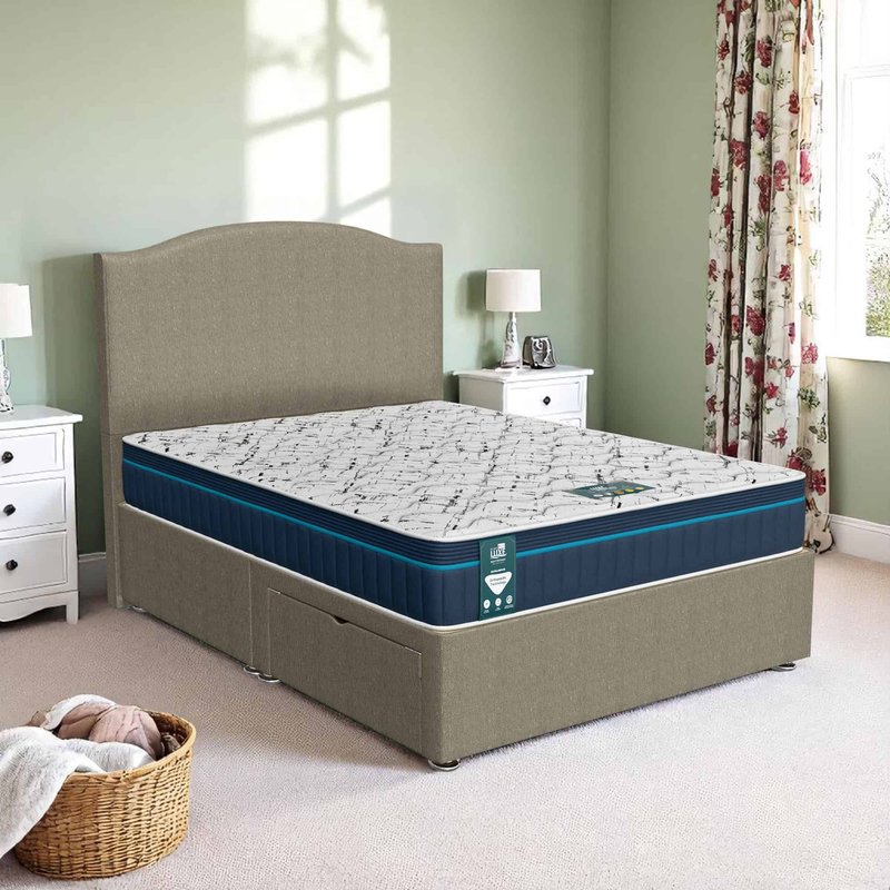 Barley Linen Loafer Divan - Barley Linen, Single 90 x 190 cm