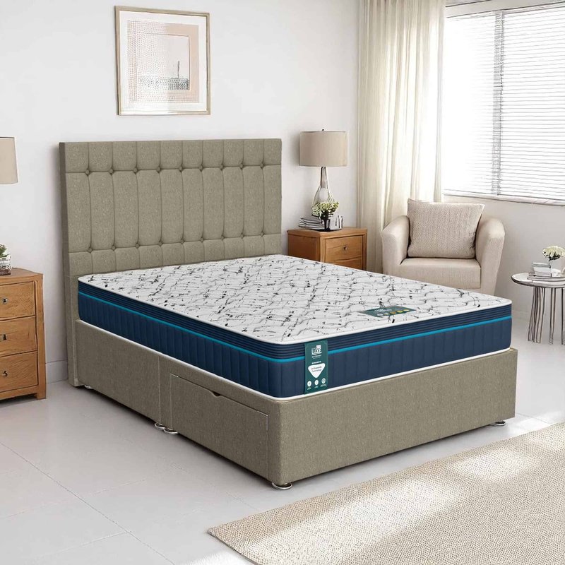 Barley Linen Stratford Divan - Barley Linen, Single 90 x 190 cm