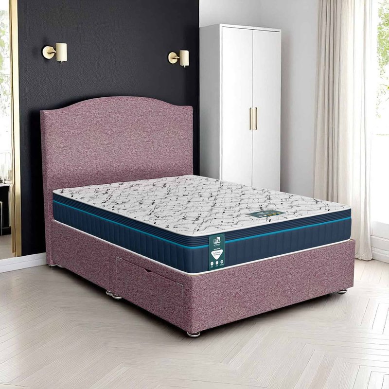 Wool Loafer Divan - Lilac Wool, Super King 180 x 200 cm