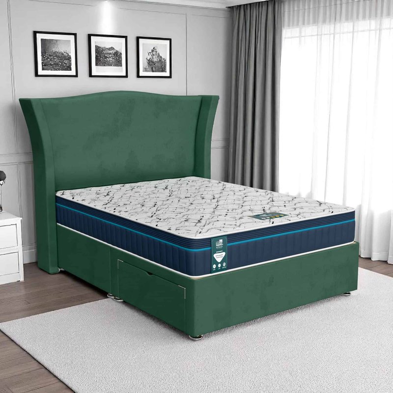 Milan Maxcoil Divan - Milan Duck Egg, Double 135 x 190 cm