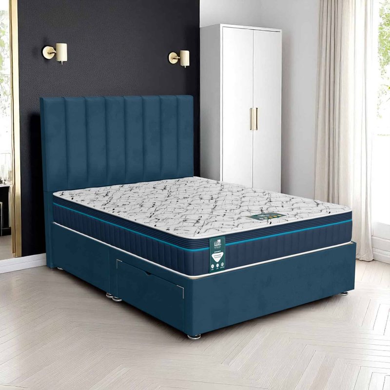 Milan Stripe Divan-Dark - Milan Midnight, Double 135 x 190 cm