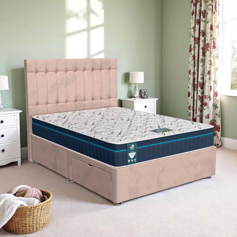 Milan Stratford Divan-Light - Milan Pink, Euro Queen 160 x 200 cm