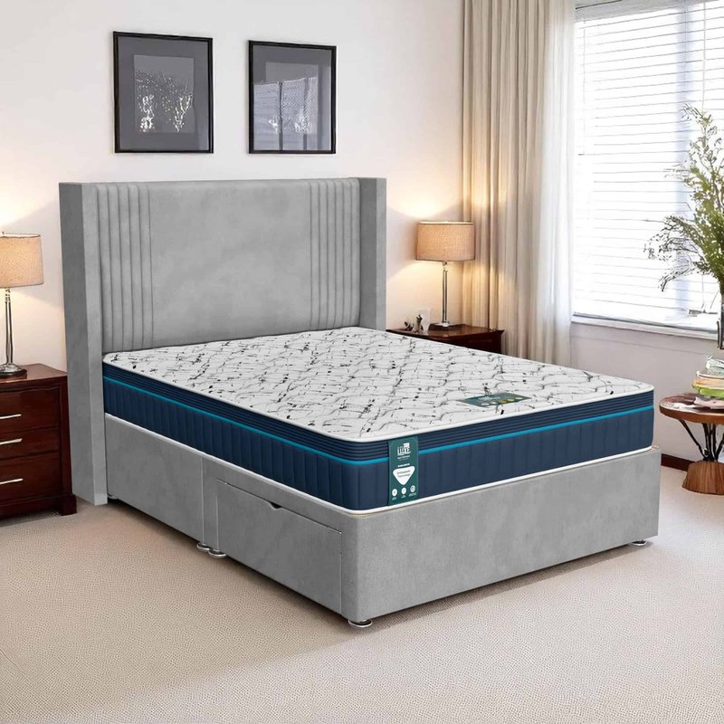 Venice Royal Divan - Venice Silver, Super King 180 x 200 cm