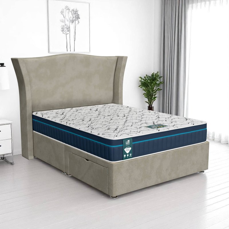 Venice Maxcoil Divan - Venice Taupe, Single 90 x 190 cm