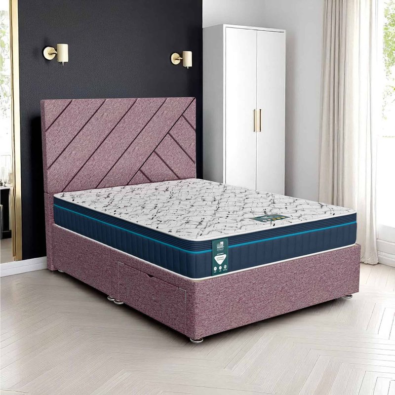 Wool Beverlay Divan - Lilac Wool, Queen Size 120 x 190cm (Small Double)