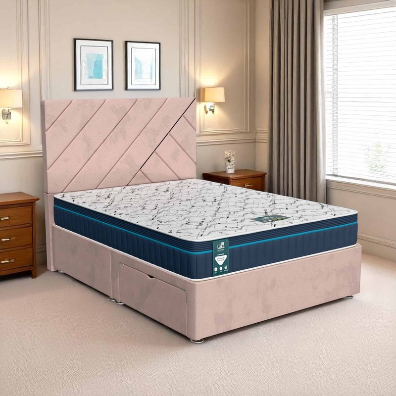 Milan Beverlay Divan - Milan Pink, King Size 150 x 200 cm