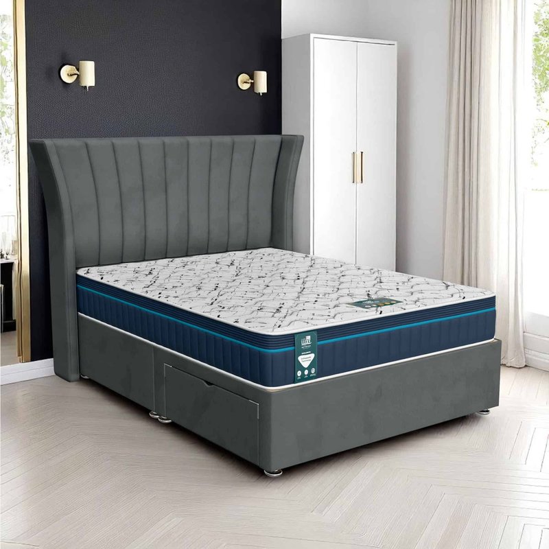 Wool Polar Super Divan - Steel Wool, King Size 150 x 200 cm