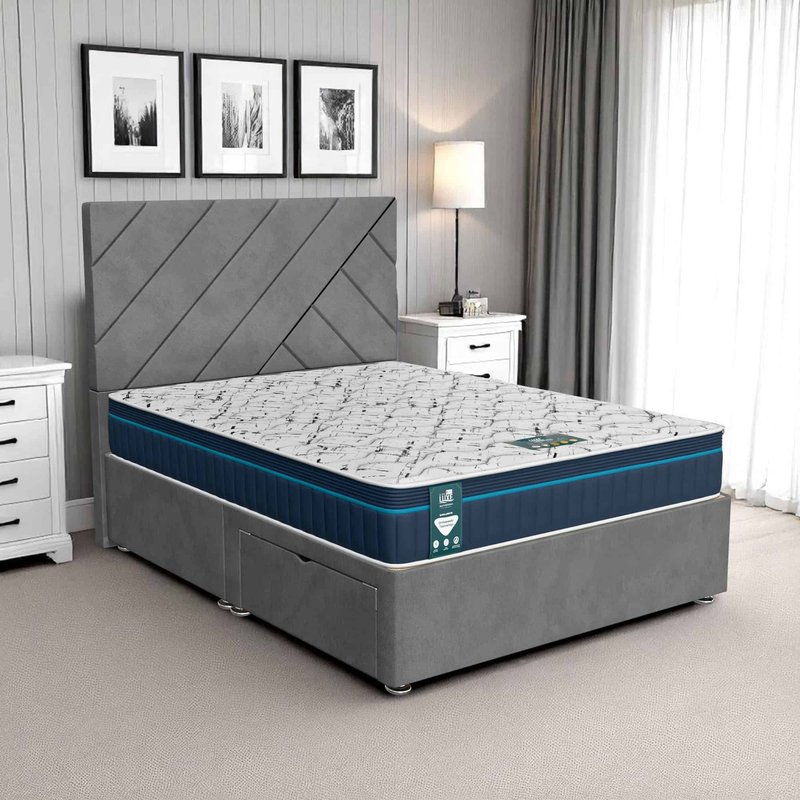 Venice Beverlay Divan - Venice Grey, Single 90 x 190 cm