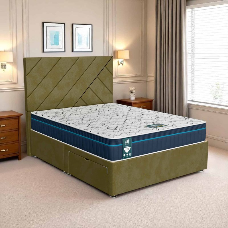 Venice Beverlay Divan - Venice Olive, Double 135 x 190 cm