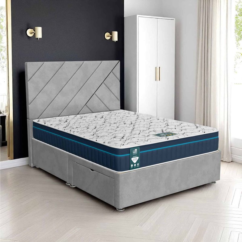 Venice Beverlay Divan - Venice Silver, Double 135 x 190 cm