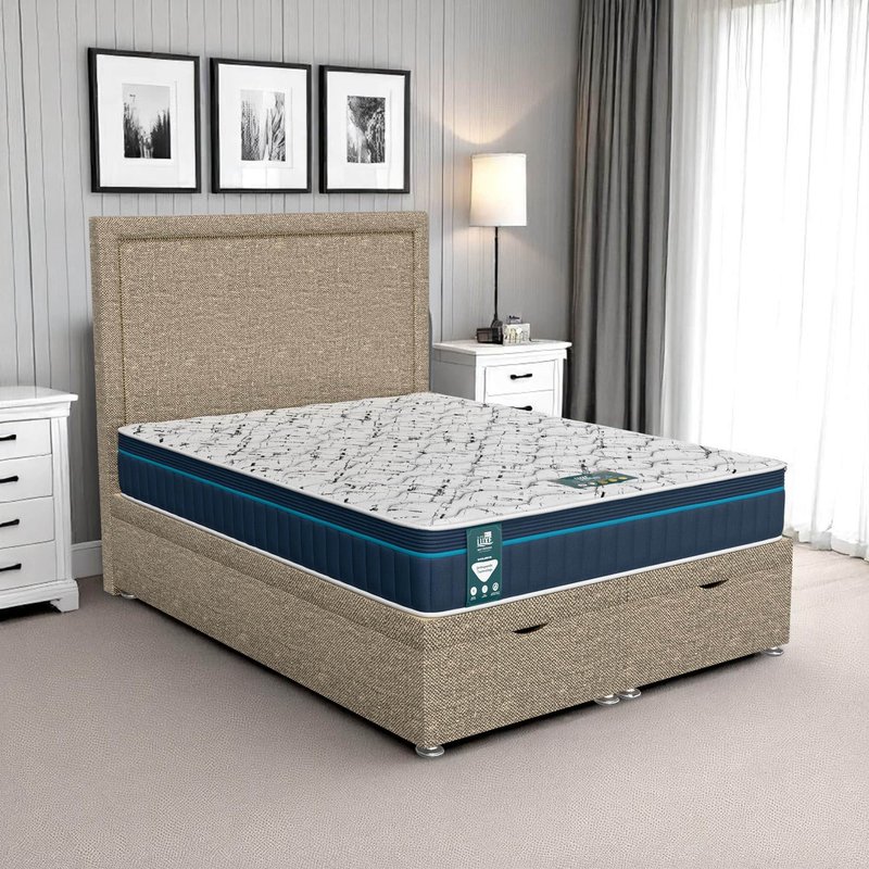 Ascot Charlie Senden Ottoman-Light - Ascot Beige, Queen Size 120 x 190cm (Small Double)