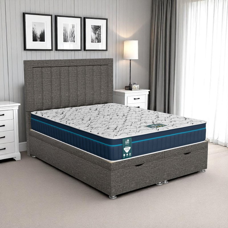 Wool Piano Ottoman - Chrome Wool, Double 135 x 190 cm