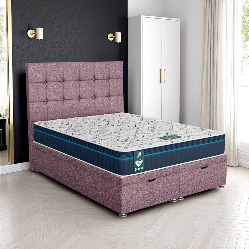 Wool Cubic Ottoman - Lilac Wool, Double 135 x 190 cm