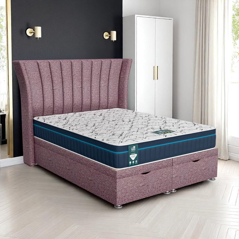 Wool Polar Super Ottoman - Lilac Wool, Super King 180 x 200 cm