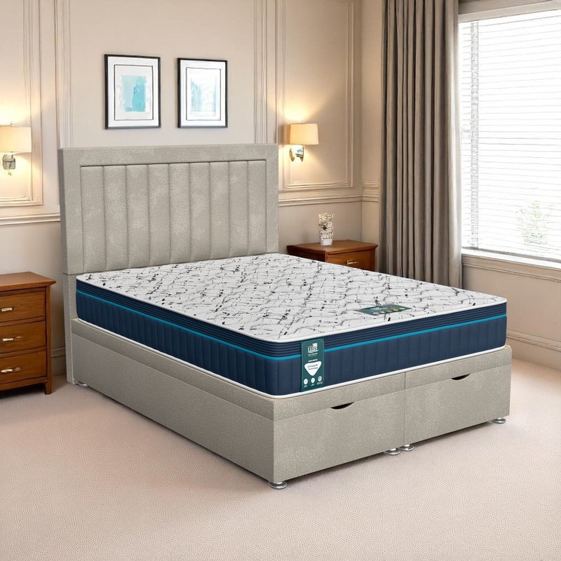 Milan Piano Ottoman-Light - Milan Cream, Double 135 x 190 cm