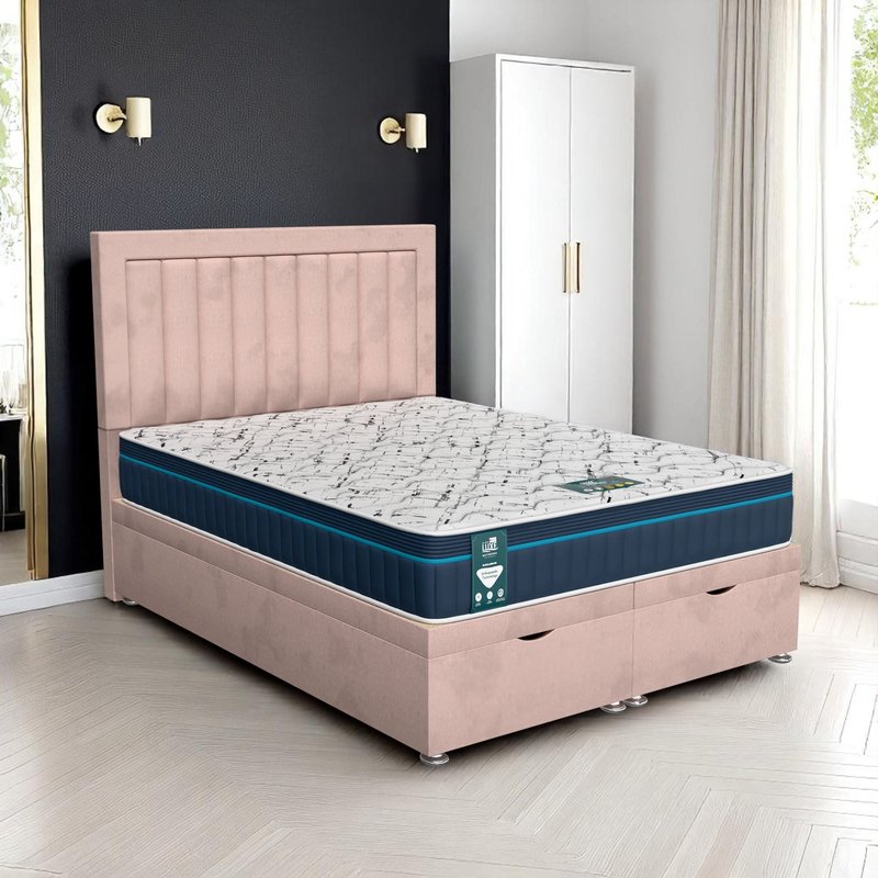 Milan Piano Ottoman-Light - Milan Pink, Double 135 x 190 cm