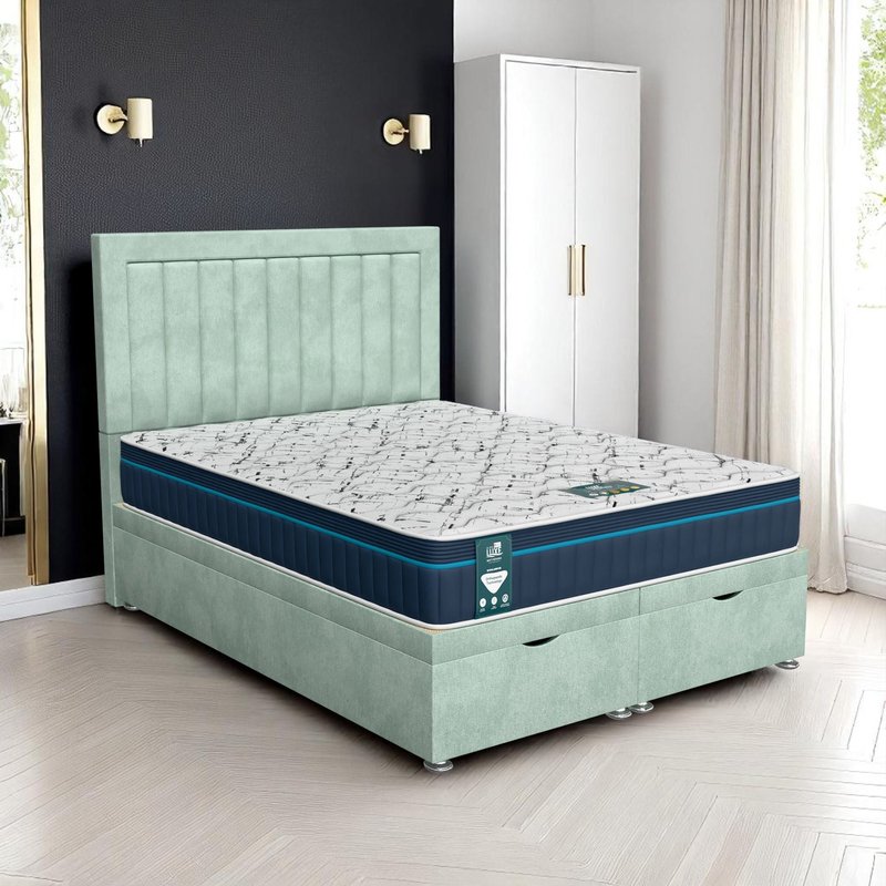 Venice Piano Ottoman-Light - Venice Duck Egg, King Size 150 x 200 cm