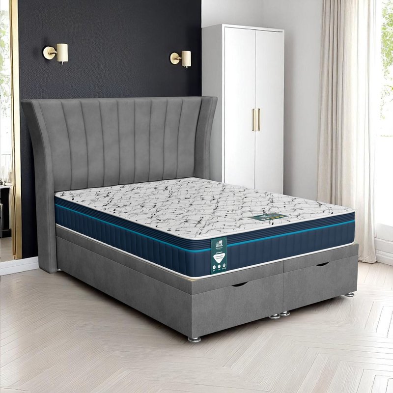 Venice Polar Super Ottoman-Light - Venice Grey, Double 135 x 190 cm