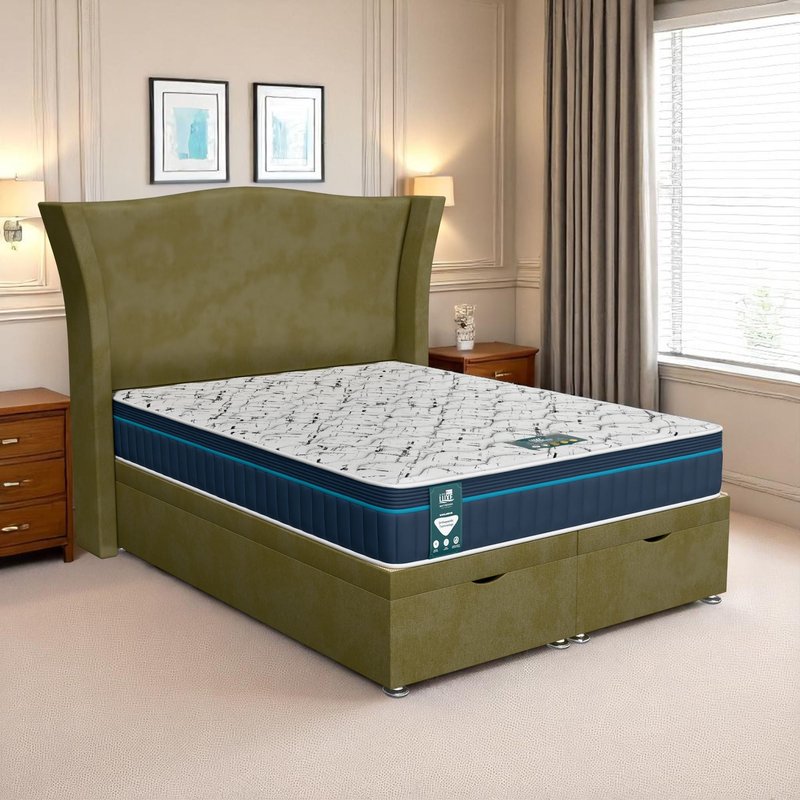 Venice Maxcoil Ottoman-Dark - Venice Olive, Double 135 x 190 cm
