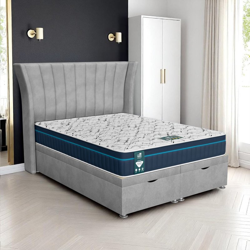 Venice Polar Super Ottoman-Light - Venice Silver, Double 135 x 190 cm
