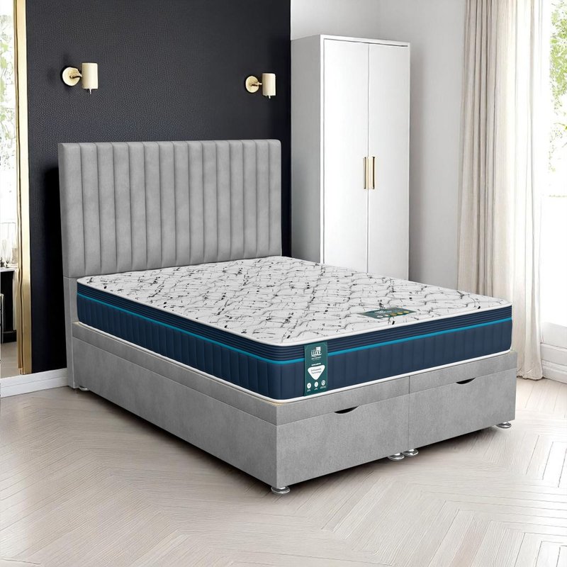 Venice Wiliam Oxford Ottoman-Light - Venice Silver, Double 135 x 190 cm