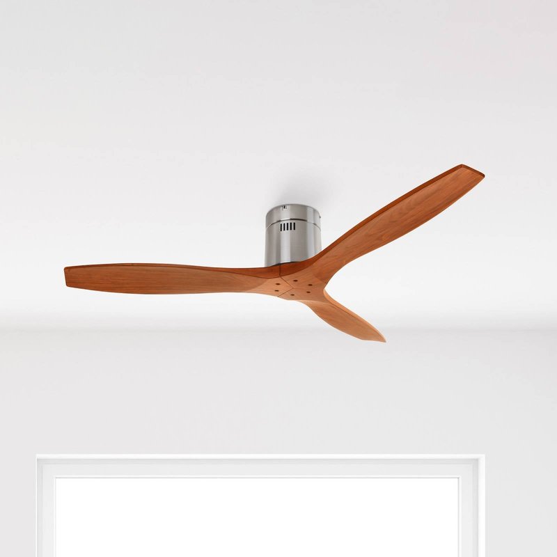 LEDS-C4 Ventilateur de plafond Stem avec pales en bois, bois foncé