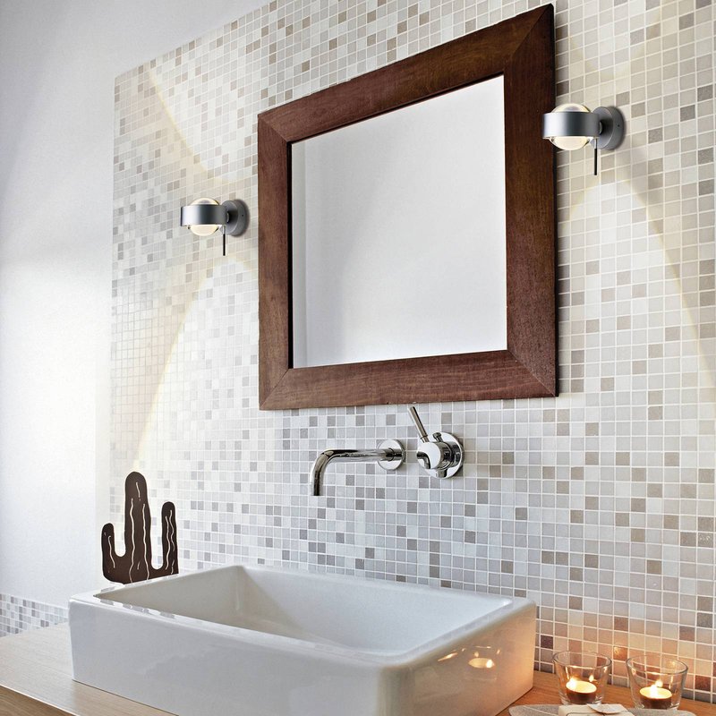 Top Light Puk Mini Wall+, G9, lentilles transparentes, chromé mat