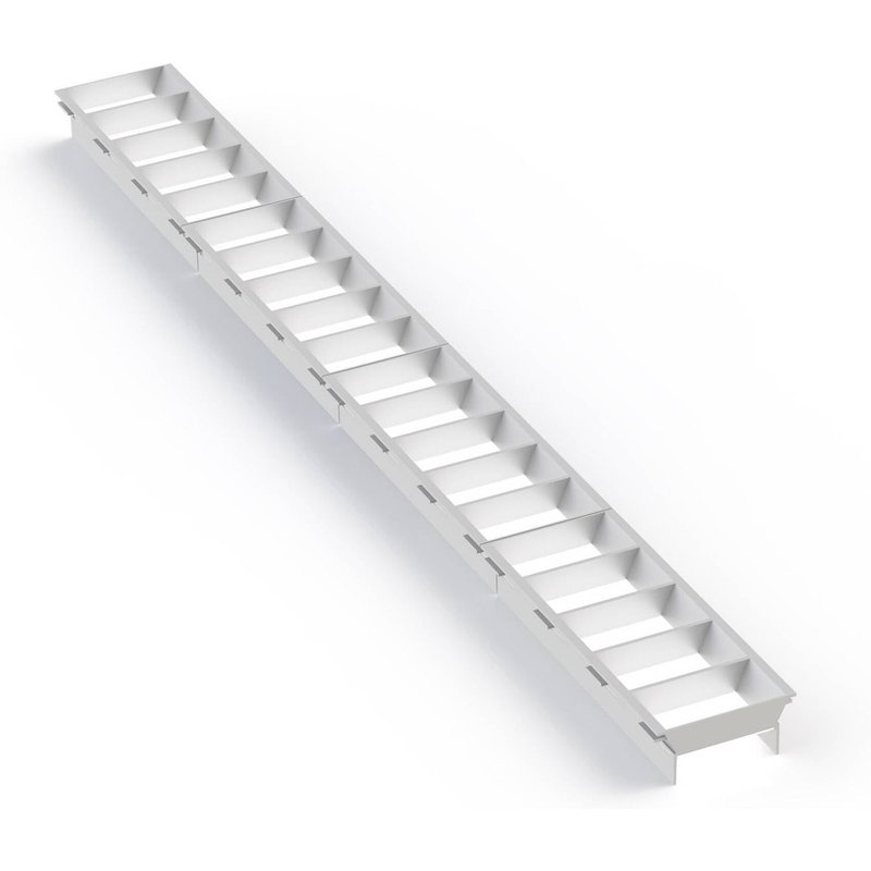 The Light Group Grille à lamelles SLC Click, blanche, longueur 56 cm, plastique