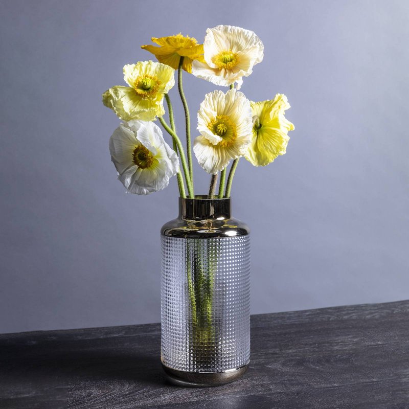 KARE Vase LA Noble, hauteur 30 cm, verre, or/clair, fait main