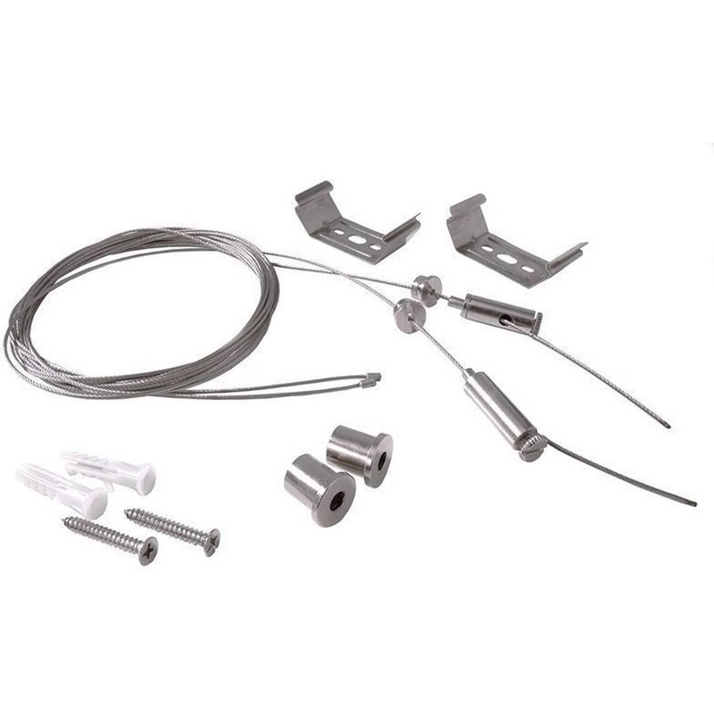 Deko-Light Suspension par câble, réglable pour Tri Proof, lot de 2