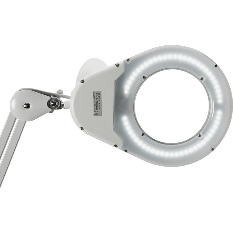 Lampe à loupe LED MAULviso, blanche, 48 cm, métal