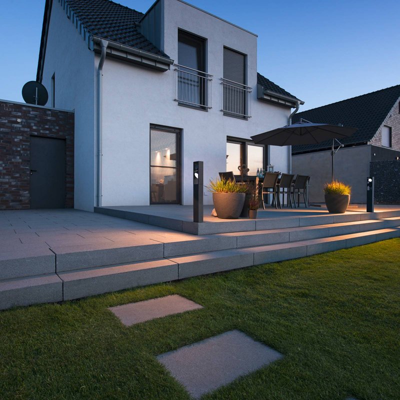 SLV Borne lumineuse LED Eskina Frame 75, anthracite, aluminium, IP65, CCT