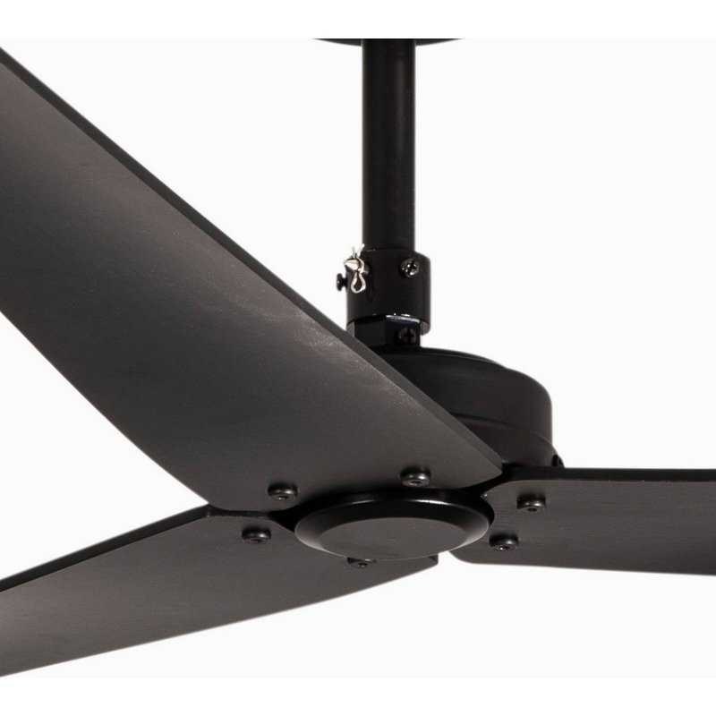 FARO BARCELONA Ventilateur de plafond Milos, DC, noir mat