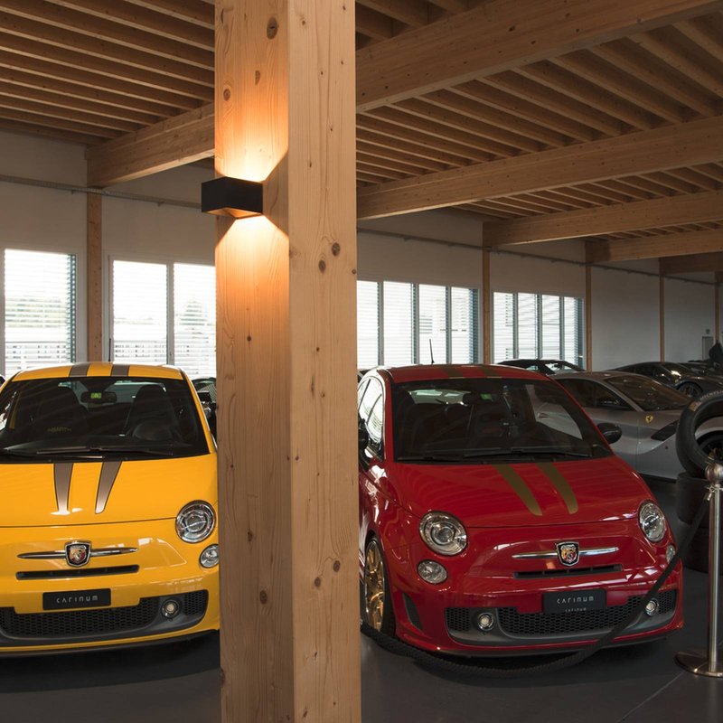 SLV Applique murale LED Logs In, noir/blanc, aluminium, largeur 10 cm