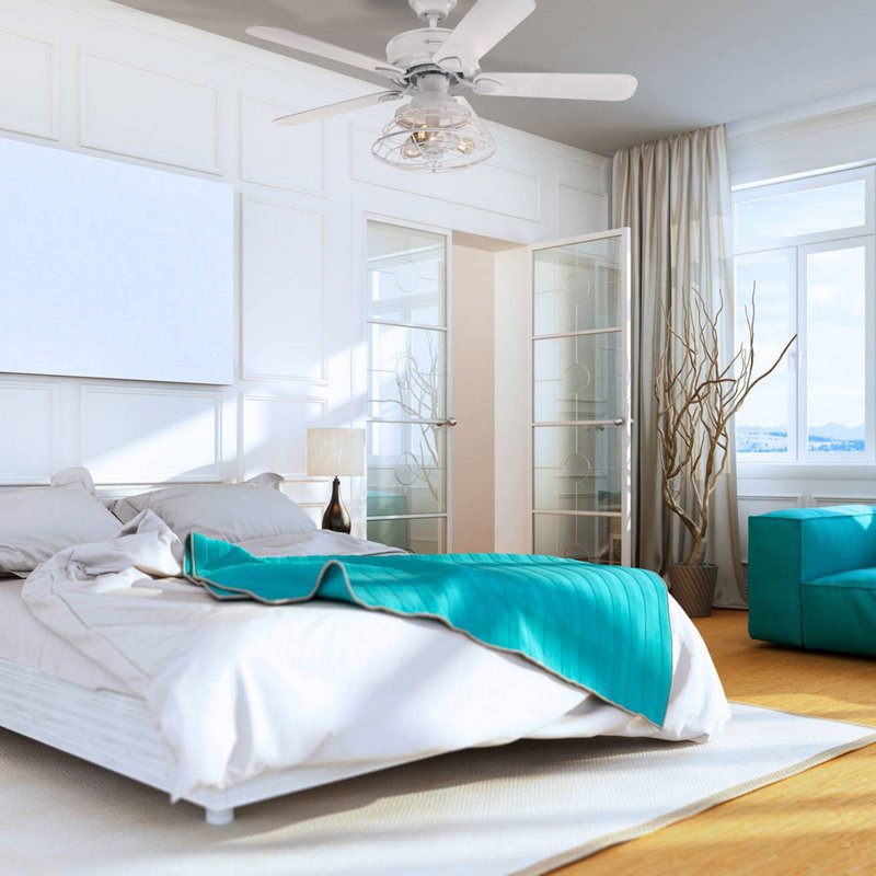 Ventilateur de plafond Westinghouse Barnett, blanc