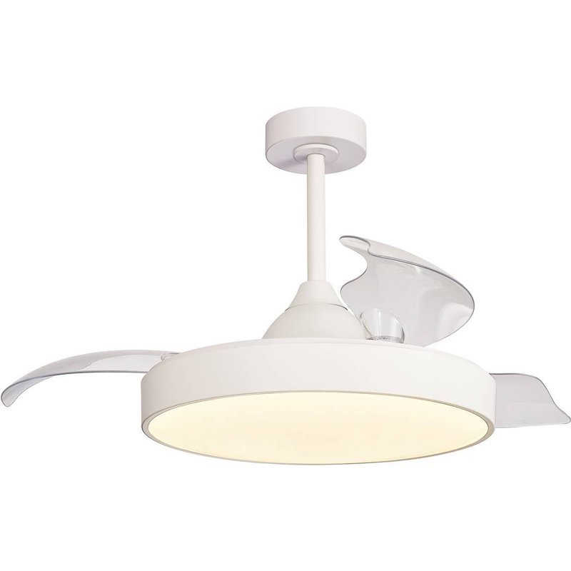 Mantra Iluminación Ventilateur de plafond LED Alaska blanc DC silencieux Ø 106 cm CCT