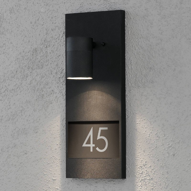 Konstsmide Numéro de maison lumineux Modena 7655, noir