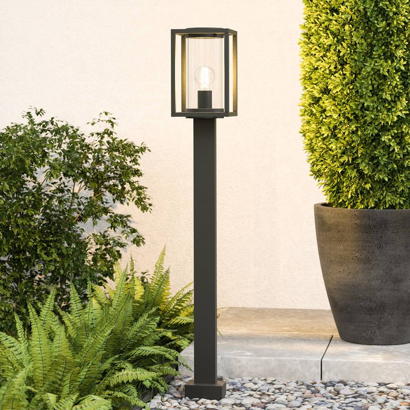 Lucande Borne lumineuse Ferda, 100 cm, anthracite, IP44