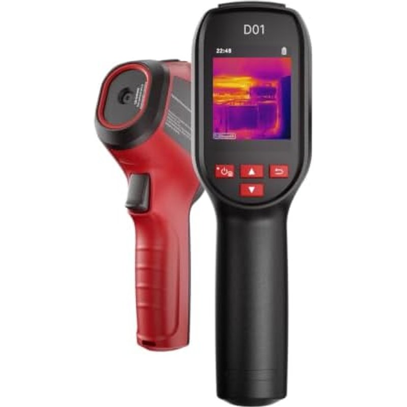 HIKMICRO D01 Thermal Camera, 240x240 SuperIR, Smart Scene Recognition | 11h Runtime, 4GB, Video, IP54, 96x96 IR Resolution, Home & HVAC & Electrical T
