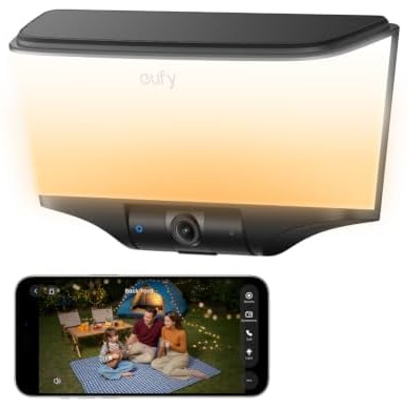 eufy Security Wall Light Cam S4, 4K Ultra HD, Solar Security Camera