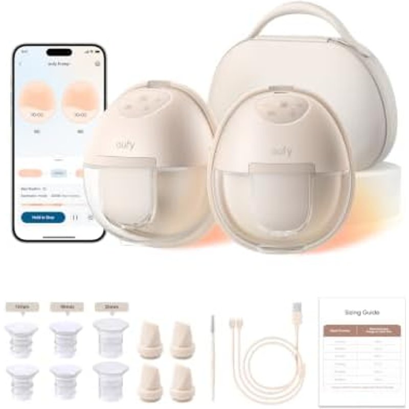eufy Breast Pump S1 Pro, Wearable Breast Pump with Heating Technology