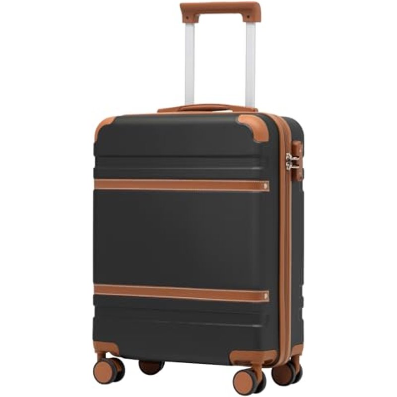 COOLIFE Cabin Suitcase 55x40x20 EasyJet Ryanair PC+ABS Hard Shell, TSA Lock