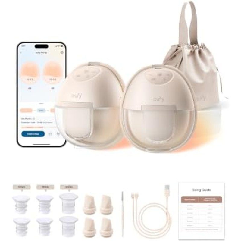 eufy Breast Pump S1, Wearable Electric Breast Pump with Heating Technology