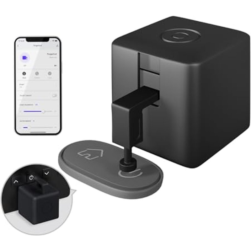 MOES Fingerbot Plus Smart Switch Button Pusher, Upgrade with Touch Control, Compatible with Smart Life App, Requires Tuya Bluetooth Hub for Alexa Goog
