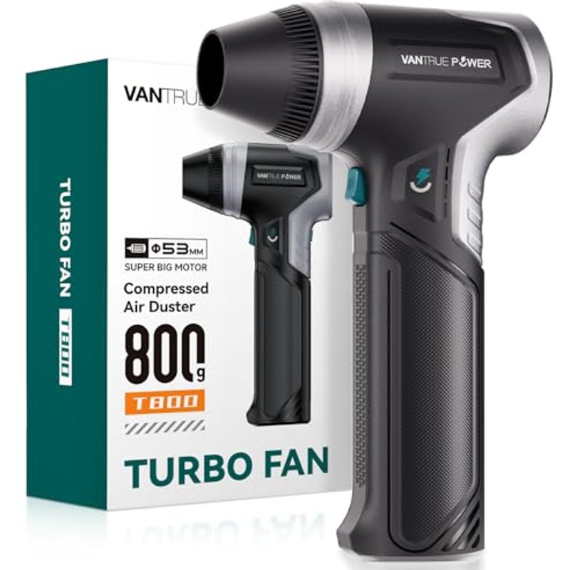 VANTRUE POWER T800 Electric Air Duster-28.22OZ Market Maximum Wind Pressure