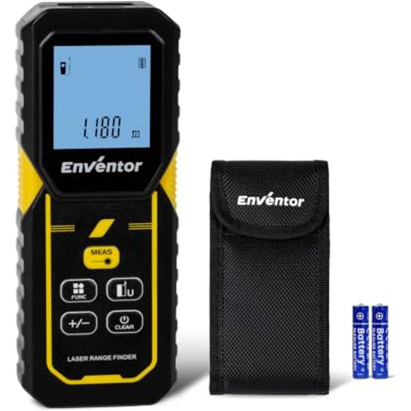 Enventor Laser Measure, 50M Laser Distance Meter, ±3mm Accuracy