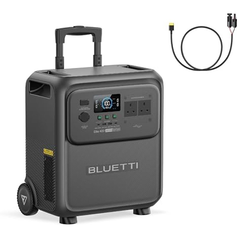 BLUETTI Elite 400 Solar Genrator, 3840Wh LFP Battery 2600W AC