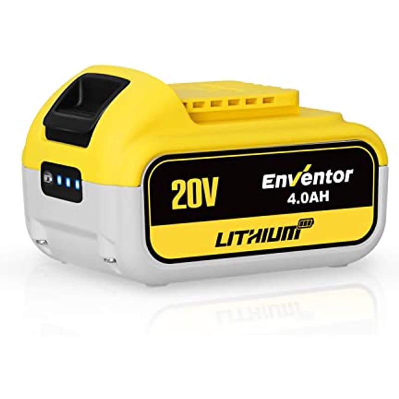 Enventor Cordless Tool Battery Pack, 20V 2.0Ah Li-ion Replacement Battery