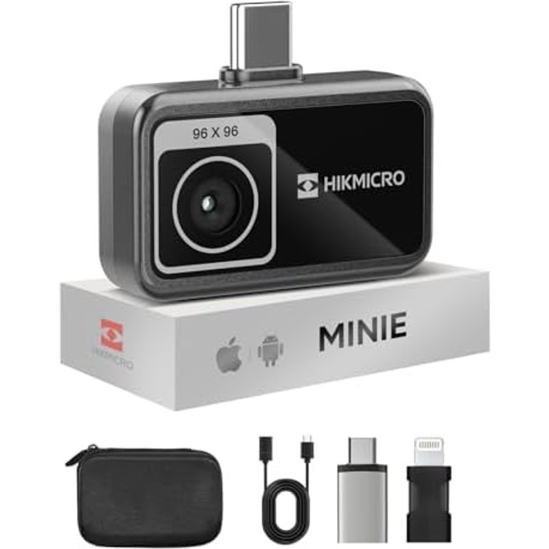MiniE Thermal Camera, iOS/Android, 192x192 SuperIR, -20°C to 400°C